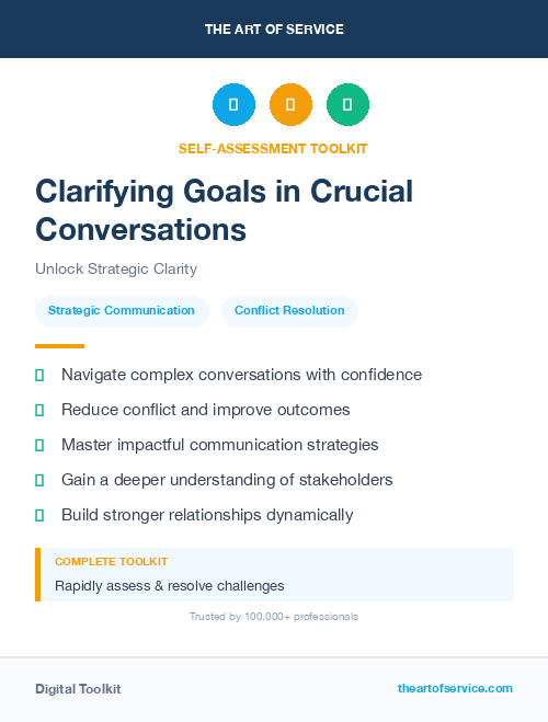 Clarifying Goals in Crucial Conversations