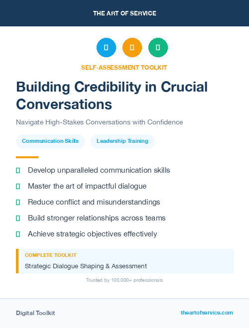 Building Credibility in Crucial Conversations