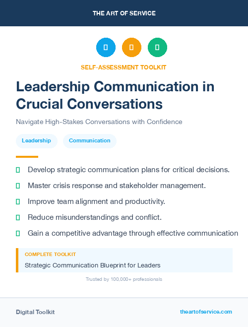 Leadership Communication in Crucial Conversations