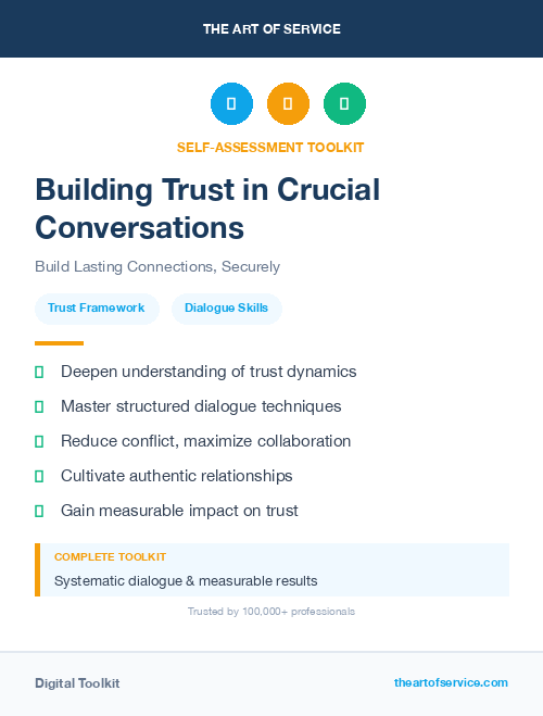 Building Trust in Crucial Conversations