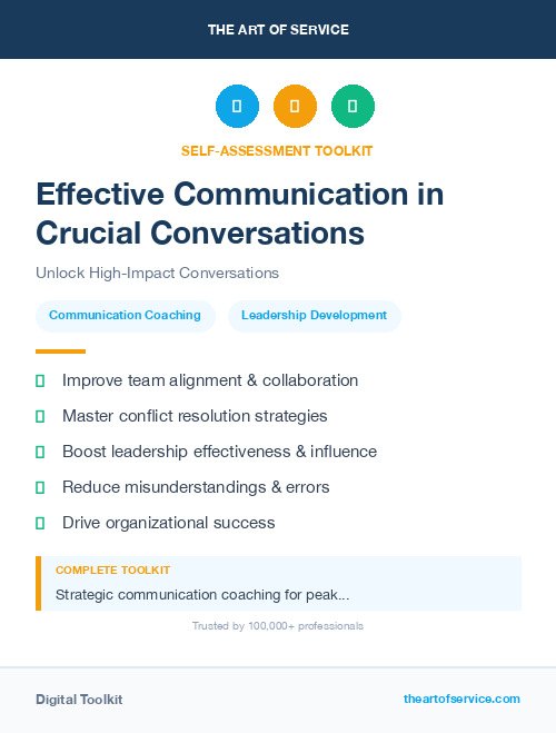 Effective Communication in Crucial Conversations