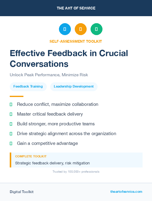 Effective Feedback in Crucial Conversations