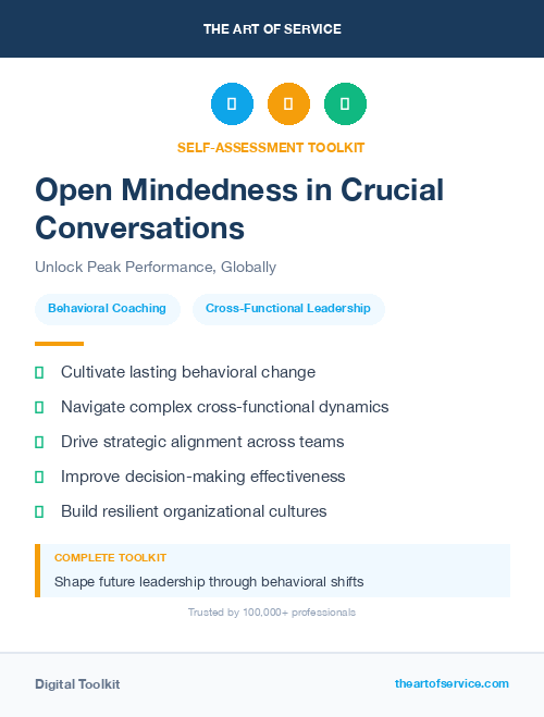 Open Mindedness in Crucial Conversations