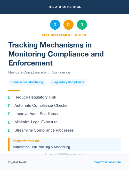 Tracking Mechanisms in Monitoring Compliance and Enforcement