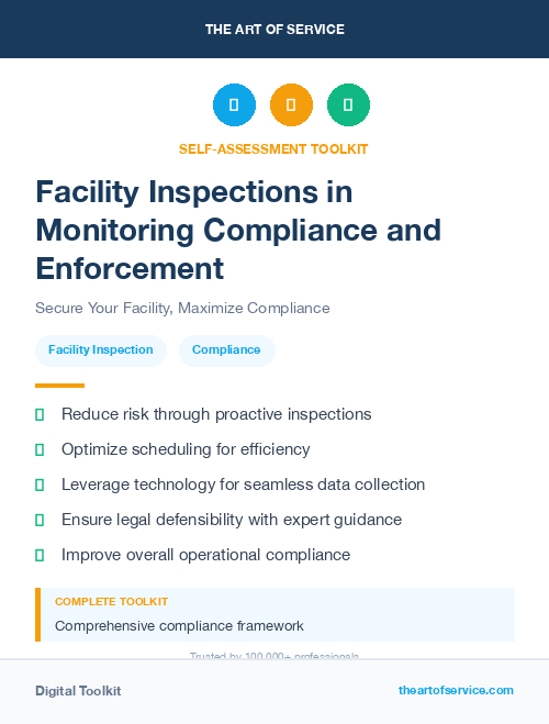 Facility Inspections in Monitoring Compliance and Enforcement