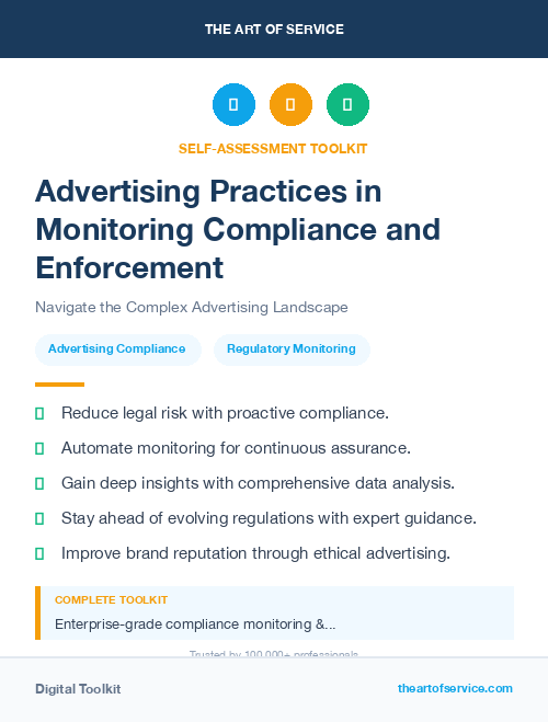 Advertising Practices in Monitoring Compliance and Enforcement
