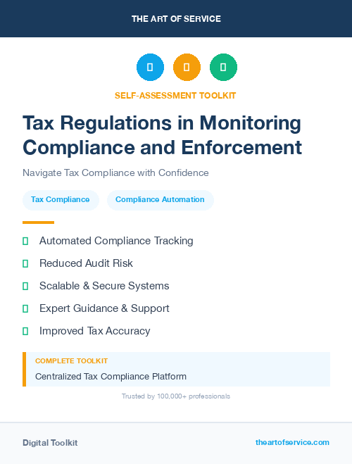 Tax Regulations in Monitoring Compliance and Enforcement