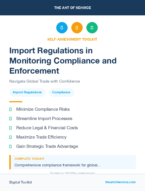 Import Regulations in Monitoring Compliance and Enforcement