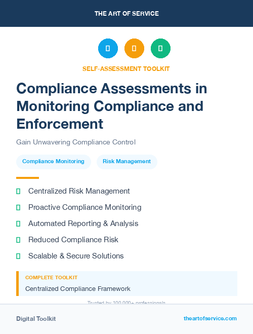Compliance Assessments in Monitoring Compliance and Enforcement
