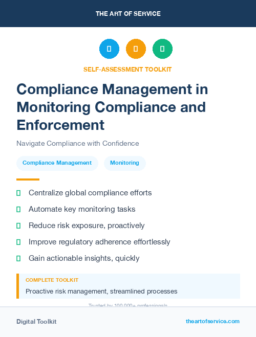 Compliance Management in Monitoring Compliance and Enforcement