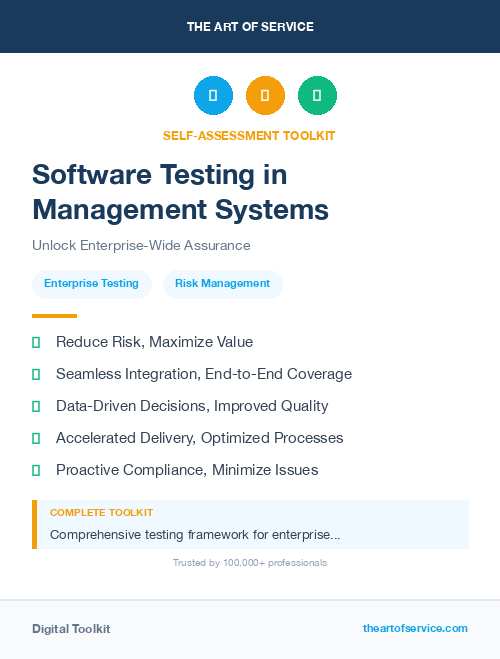 Software Testing in Management Systems