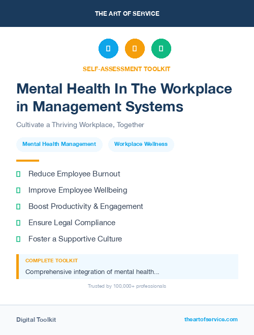 Mental Health In The Workplace in Management Systems
