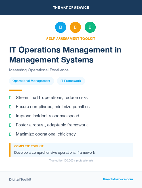 IT Operations Management in Management Systems