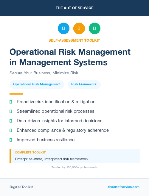 Operational Risk Management in Management Systems