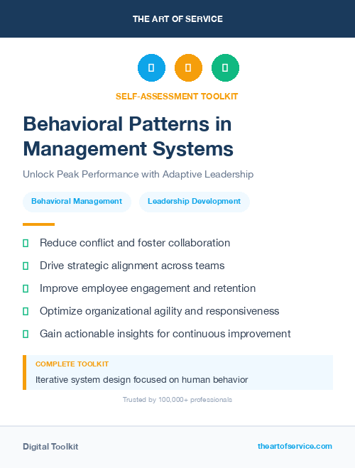 Behavioral Patterns in Management Systems