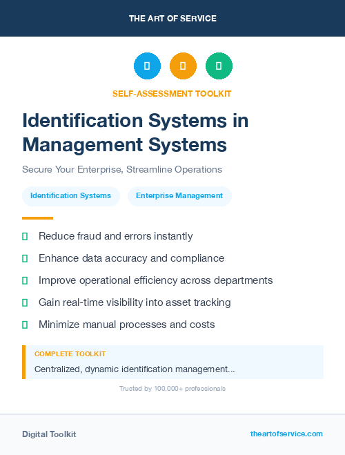 Identification Systems in Management Systems