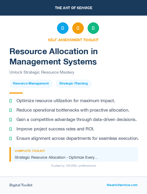 Resource Allocation in Management Systems