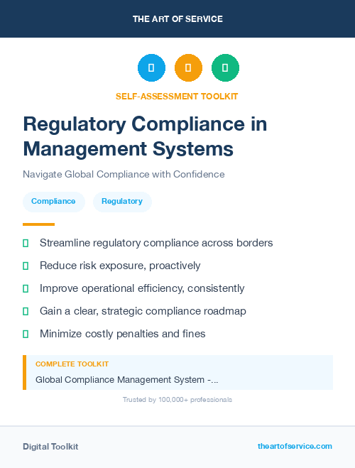 Regulatory Compliance in Management Systems