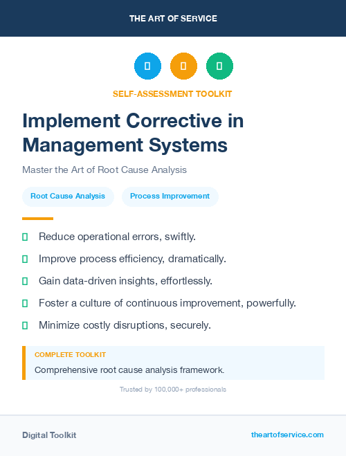 Implement Corrective in Management Systems