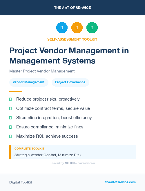 Project Vendor Management in Management Systems