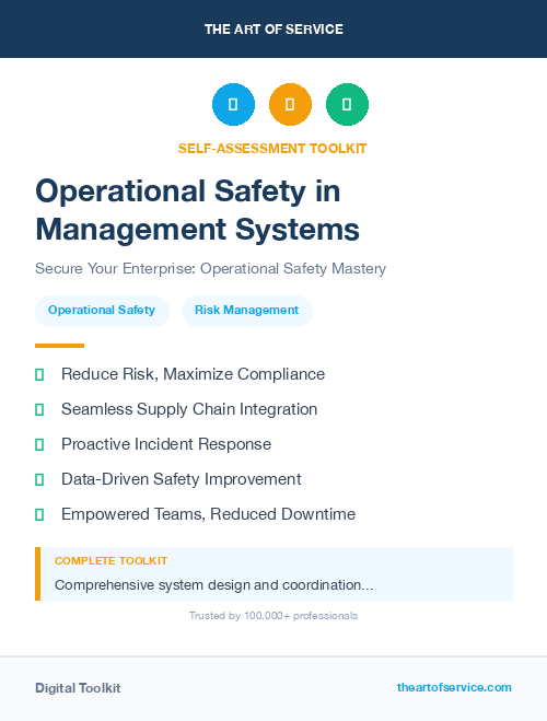 Operational Safety in Management Systems