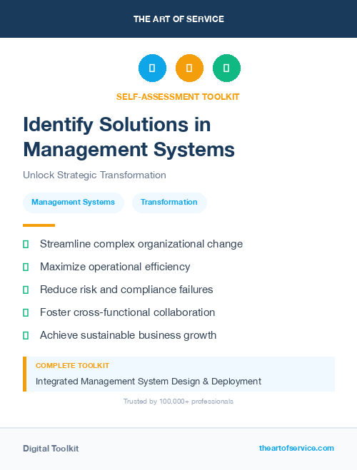 Identify Solutions in Management Systems