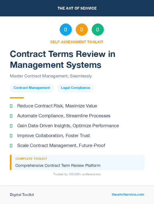 Contract Terms Review in Management Systems