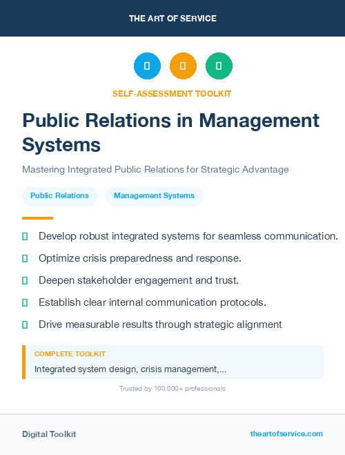 Public Relations in Management Systems