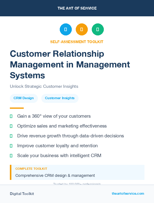 Customer Relationship Management in Management Systems