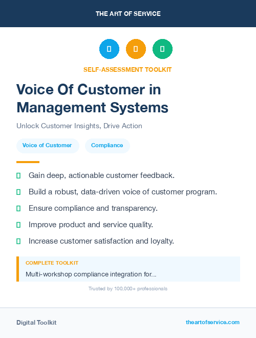 Voice Of Customer in Management Systems
