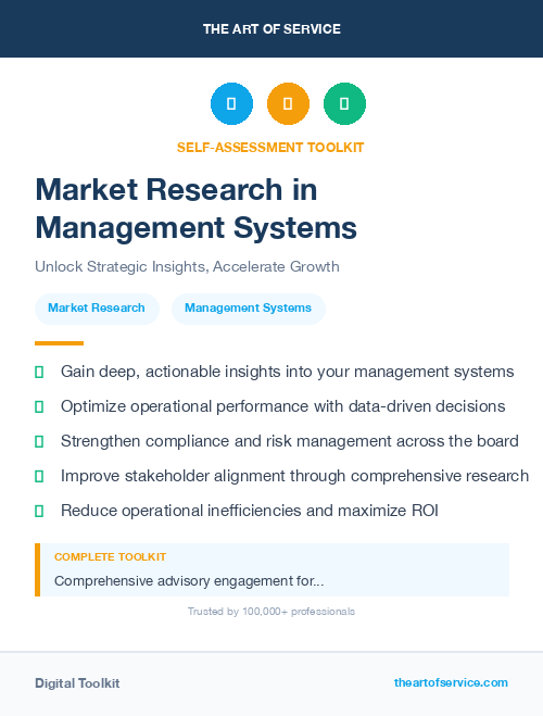 Market Research in Management Systems