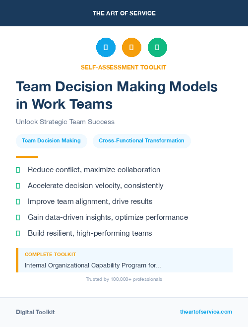 Team Decision Making Models in Work Teams