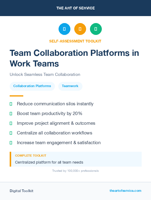 Team Collaboration Platforms in Work Teams