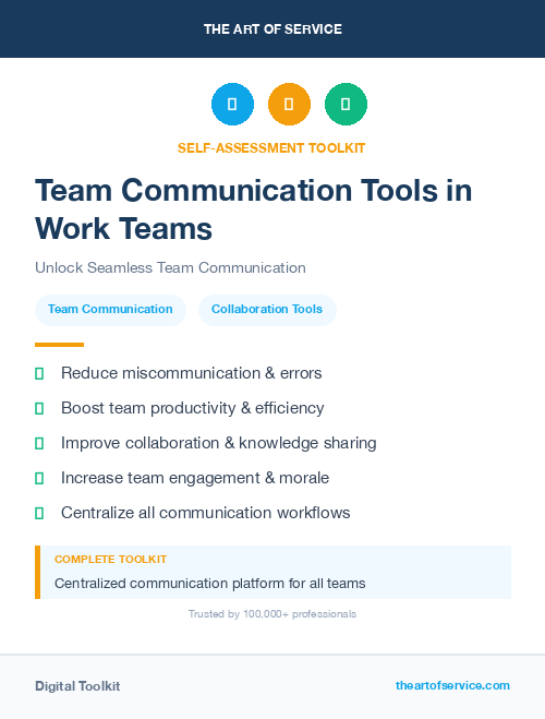 Team Communication Tools in Work Teams