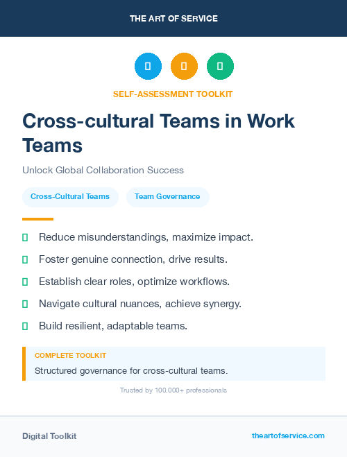 Cross-cultural Teams in Work Teams