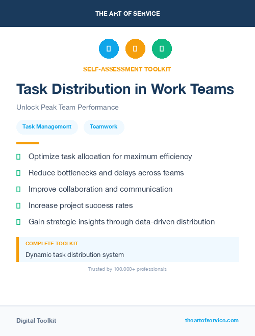 Task Distribution in Work Teams