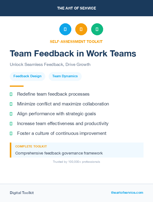 Team Feedback in Work Teams