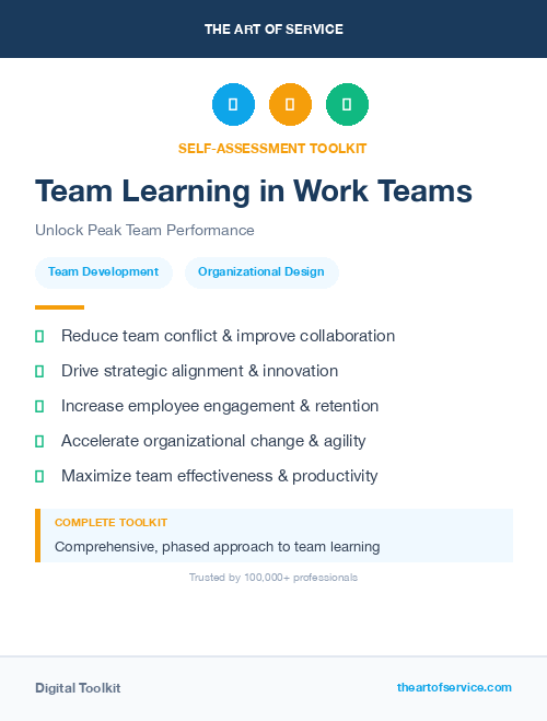 Team Learning in Work Teams