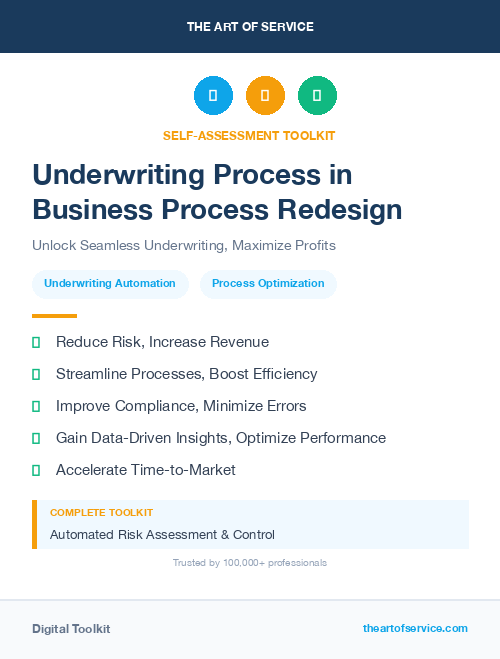 Underwriting Process in Business Process Redesign