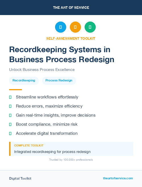 Recordkeeping Systems in Business Process Redesign
