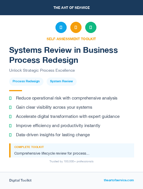 Systems Review in Business Process Redesign