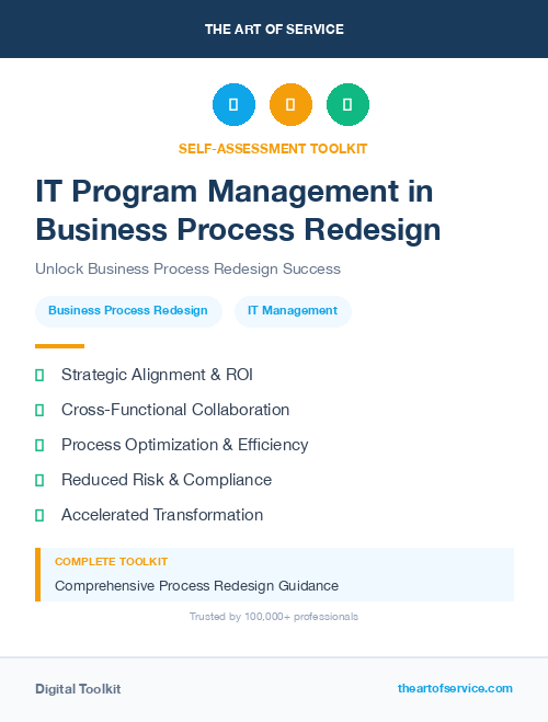 IT Program Management in Business Process Redesign