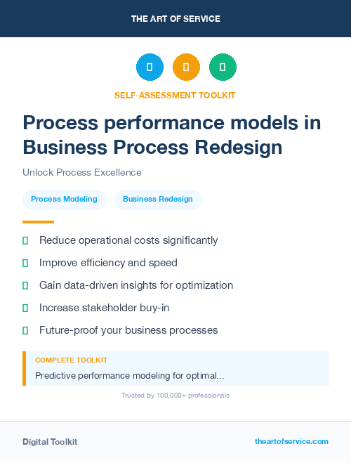 Process performance models in Business Process Redesign