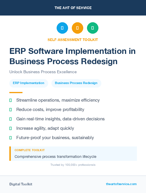 ERP Software Implementation in Business Process Redesign