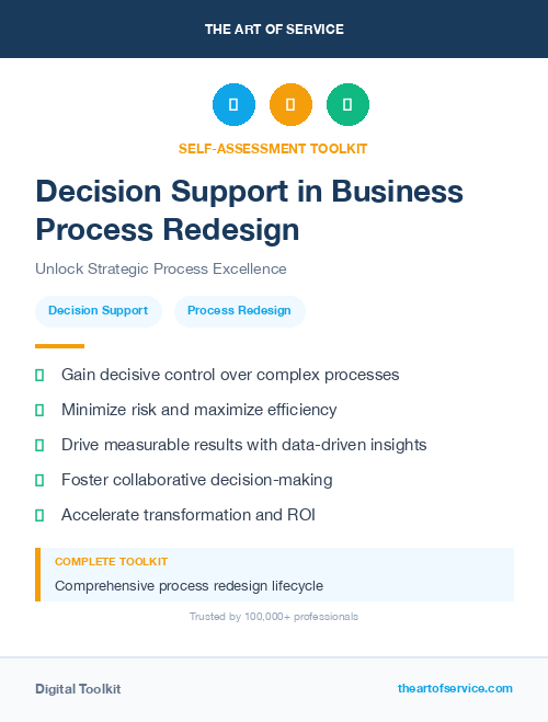 Decision Support in Business Process Redesign
