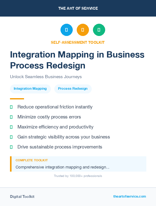Integration Mapping in Business Process Redesign