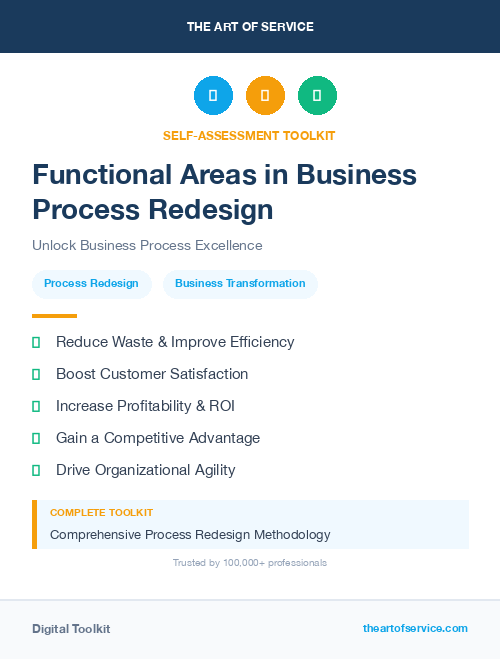 Functional Areas in Business Process Redesign