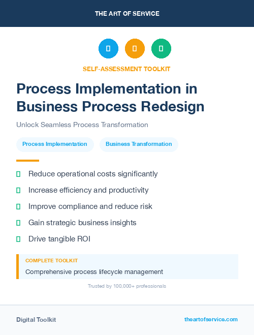 Process Implementation in Business Process Redesign