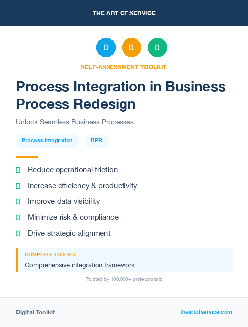Process Integration in Business Process Redesign