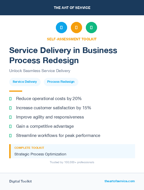 Service Delivery in Business Process Redesign